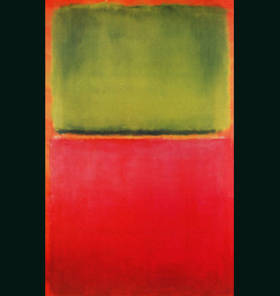 Green Red on Orange